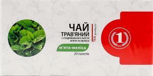 Чай трав'яний М'ята Меліса ТМ "1" к/у 20х1.35г