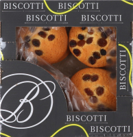 Печенье сдобное песочно-отсадное Американское с изюмом Biscotti к/у 0.215кг