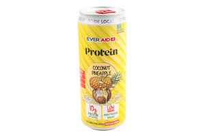 Напій безалкогольний протеїновий Coconut Pineapple слабогазований 330мл ж/б Ever Aid