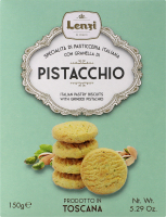 Печенье сдобное тосканское с фисташками Pistacchio Lenzi к/у 150г