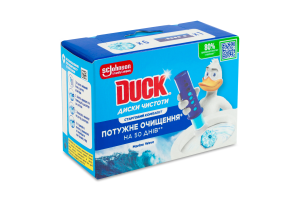 Очиститель унитаза гелевый в дозаторе Морская свежесть Диски чистоты Duck 36мл