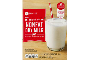 SE Grocers Instant Nonfat Dry Milk Pouches - 3 CT