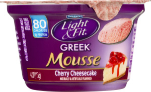 Dannon Light & Fit Greek Mousse Nonfat Yogurt Cherry Cheesecake
