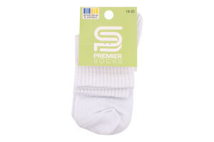 Шкарпетки дит Premier socks ажур серед білі р18-20