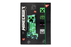 Папка д/зошитів Minecraft Creeper В5 картон на резинці Yes