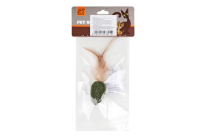 Іграшка д/котів Мишка з кот м'ятою +штуч пір 4,5см