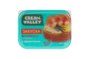Закуска бутербродная пастообразная С креветками Cream Valley п/у 160г