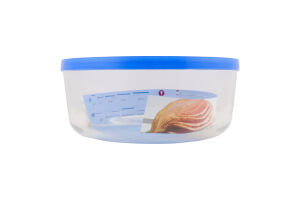 Ємність д/продуктів Іглу 2,5л скло d21,5см Боргоново