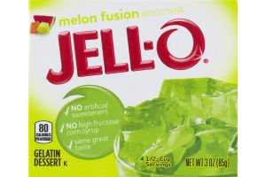 Jell-O Gelatin Dessert Melon Fusion