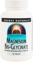 Добавка дієтична таблетки Бісгліцинат магнію Source Naturals 60шт
