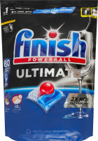 Засіб для миття посуду в посудомийних машинах в капсулах All in 1 Ultimate Powerball Finish 80шт