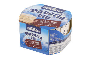 Сыр 70% мягкий с белой и голубой плесенью Bavaria blu Bergader к/у 150г
