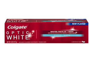 Colgate Optic White Enamel White Toothpaste Luminous Mint