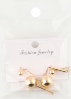 Сережки-гвіздки жовтий метал в асортименті ZBYK250513119