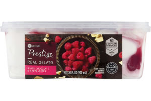 Prestige Real Gelato White Chocolate & Raspberries