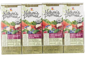 Nature's Promise Organic Apple Berry Fruit & Vegetable Beverage - 8 CT