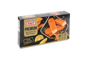 Палички рибні заморожені із філе в паніровці Premium Vici к/у 250г