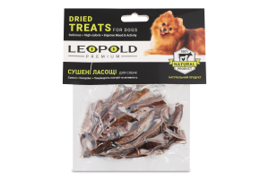 Лакомства для собак сушеные Печень говяжья Premium Leopold м/у 0.1кг