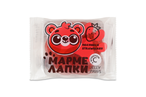 Мармелад желейный с витамином С со вкусом клубники Мармелапки Jelly Paws м/у 40г