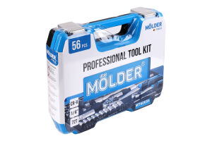 Набір інструментів Molder 1/4\" в кейс 56шт MT60056