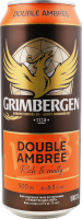 Пиво спеціальне 500мл 6.5% темне пастеризоване Double ambree Grimbergen з/б