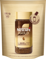 Кофе растворимый сублимированный Gold Nescafe д/п 200г