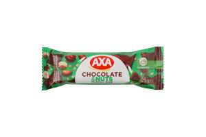 Батончик зерновий Chocolate&nuts Axa м/у 25г