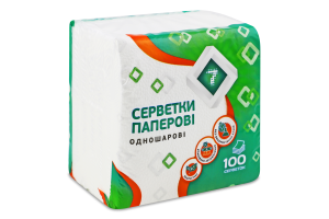 Серветки Семерка 100 шт. біл