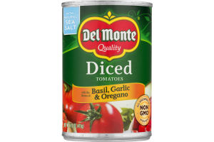 Del Monte Diced Tomatoes with Basil, Garlic & Oregano