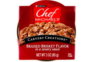 Purina Chef Michaels Carvery Creations Braised Brisket Flavor Dog Food