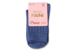 Носки женские moi Faini 213046 коса джинс р.35-37