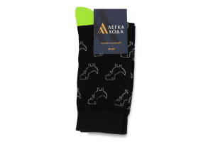 Шкарпетки чоловічі Легка хода №6346 25 чорний