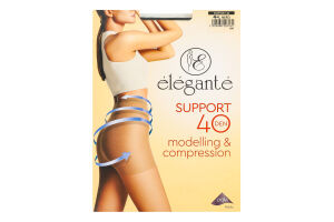 Колготки жіночі Elegante Support Modelling&Compression 40den 4 nero