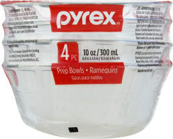 Pyrex 10 oz Prep Bowls - 4 PC