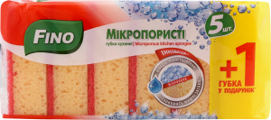 Губки кухонные Микропористые Fino 6шт
