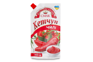 Кетчуп пастеризований Чилі Королівський смак д/п 400г