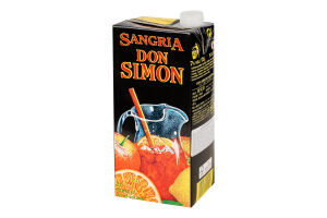 Вино 1л 7% червоне солодке ароматизоване виноградне Sangria Don Simon т/п