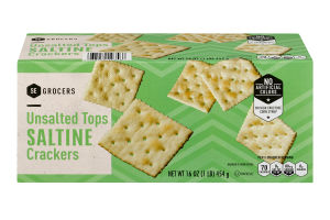 SE Grocers Unsalted Tops Saltine Crackers