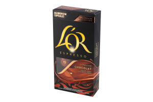 Кофе натуральный жареный молотый ароматизированный в капсулах Шоколад Espresso L'OR к/у 52г
