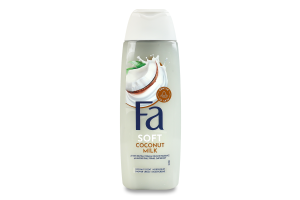 Крем-гель для душу з ароматом кокосу Coconut milk Soft Fa 250мл