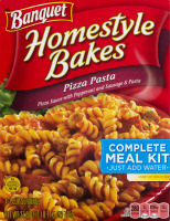 Banquet Homestyle Bakes Pizza Pasta Complete Meal Kit