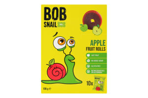 Конфеты фруктовые натуральные Яблоко Roll Bob Snail к/у 10х10г