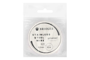 Дріт д/рукод Briolex сталев 0,3мм B48-червоний 30м