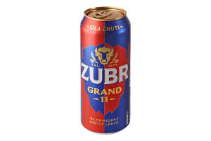 Пиво 0.5л 4.8% светлое фильтрованное пастеризованное Grand 11 Zubr ж/б