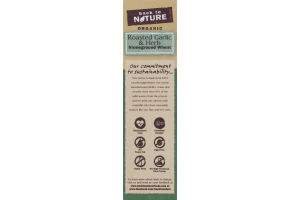 Back To Nature Organic Stoneground Wheat Crackers Roasted Garlic & Herb