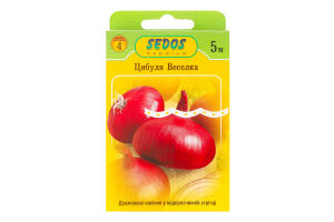 Насіння Цибуля ріпчаста Веселка дражоване на стрічці 5м 2г Седос