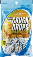 CareOne Cough Drops Sugar Free Honey Lemon - 25 CT