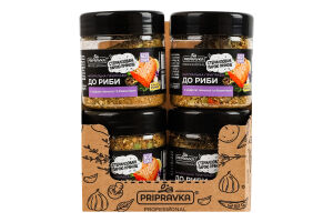 Приправа натуральная с цедрой лимона и базиликом К рыбе Professional Pripravka п/б 70г