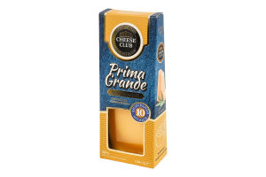 Сир 50% твердий витриманий 10міс визрівання Пріма Гранде Cheese Club к/у 150г
