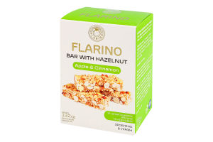 Батончик з фундуком, яблуком та корицею Flarino к/у 132г